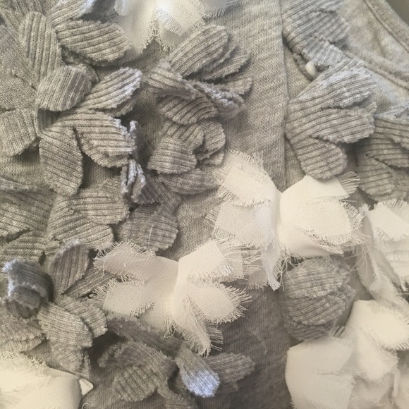 Anthropologie C Keer Pratia Floral Appliqué Top S - Picture 5 of 6